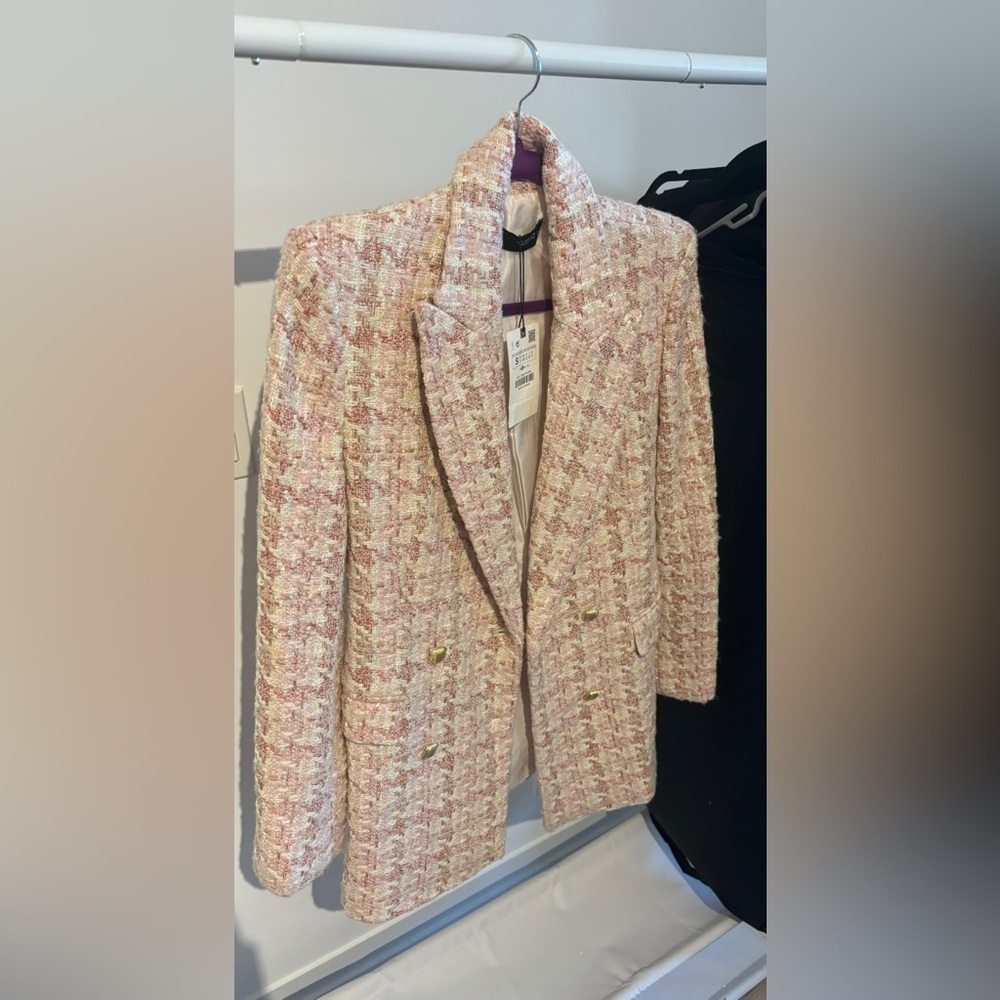 💖 Brand New Zara Textured Blazer – Size Small 💖